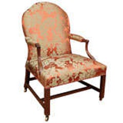 Late 19th Century Mahogany Open Armchair 6