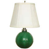 Small Green Art Lamp