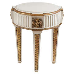 Neoclassical Parcel Gilt and Painted Gueridon Table - France, circa 1860 3