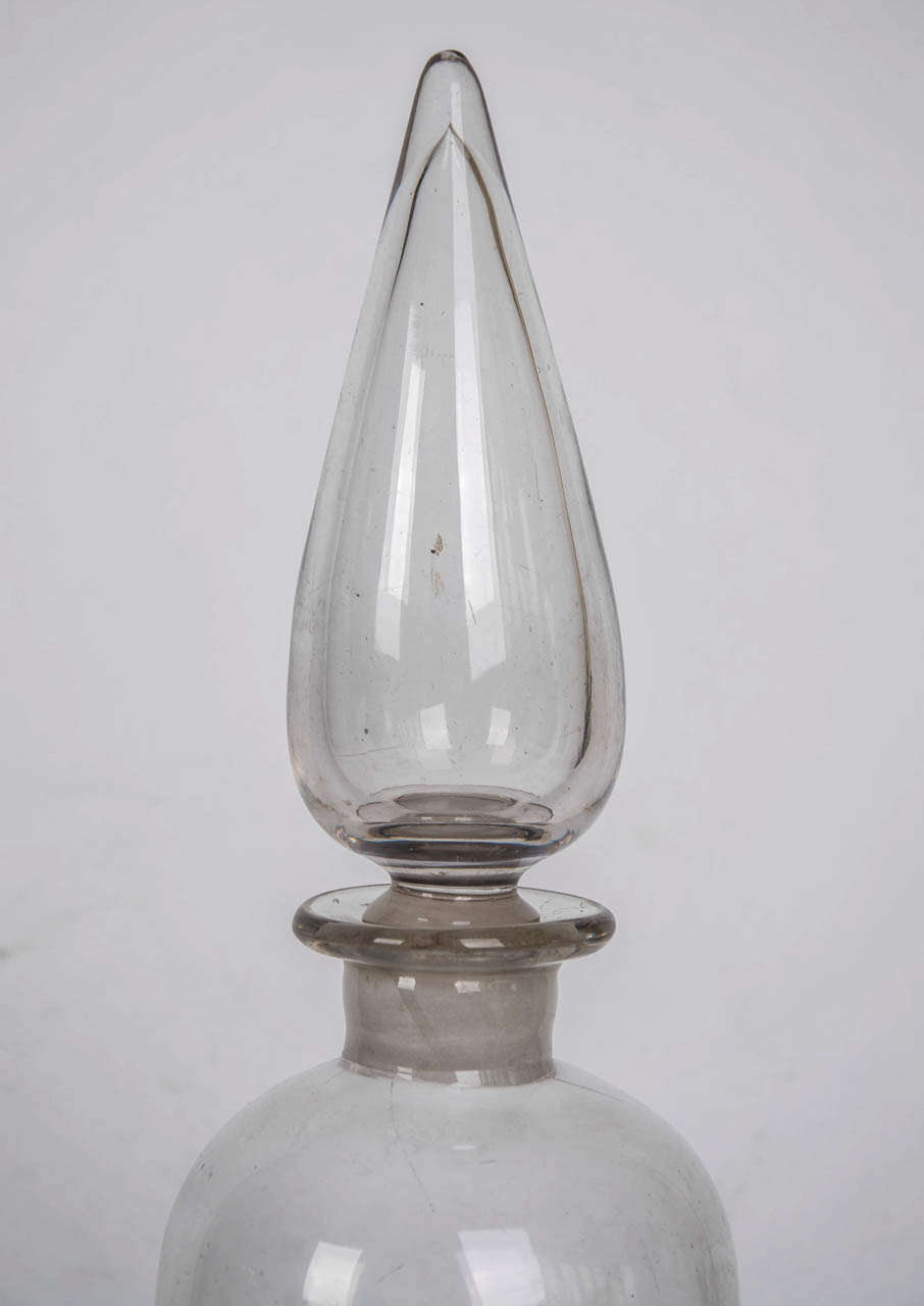 Georgian Very Large GLASS APOTHECARY JAR, Hand Blown, Early 19th C.