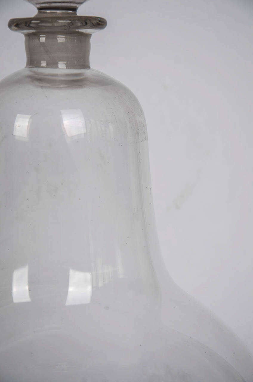 Very Large GLASS APOTHECARY JAR, Hand Blown, Early 19th C. In Excellent Condition In Lincoln, Lincolnshire