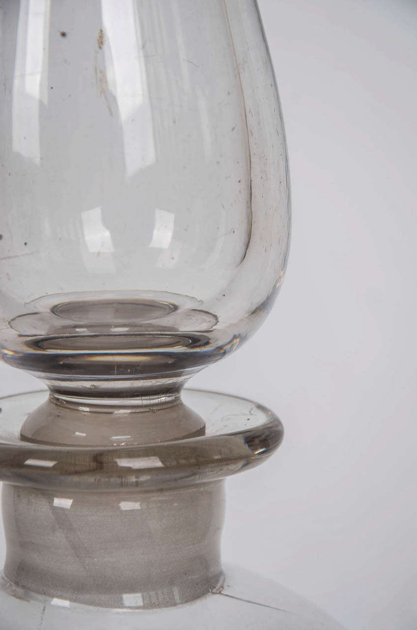 Very Large GLASS APOTHECARY JAR, Hand Blown, Early 19th C. 1