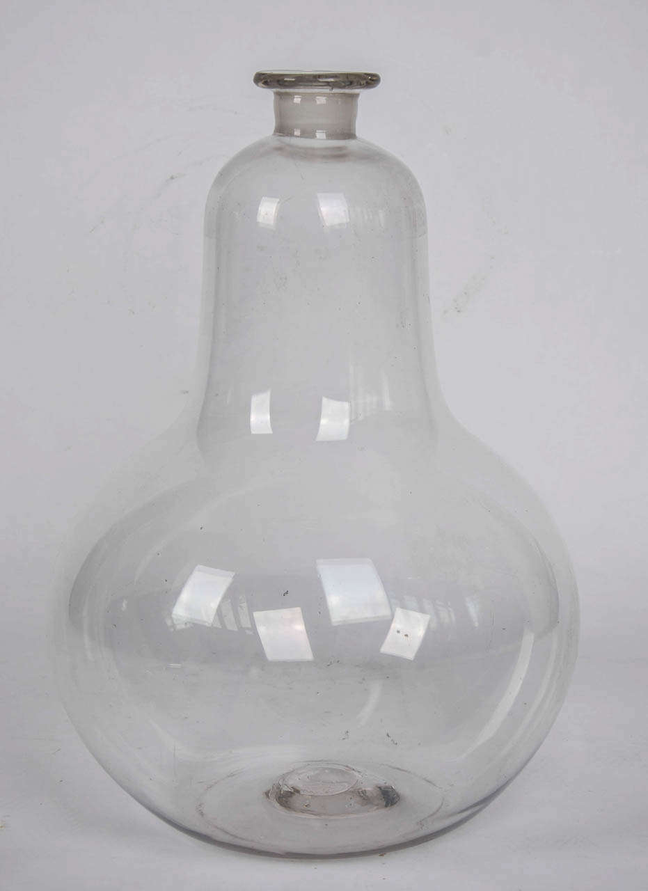 Very Large GLASS APOTHECARY JAR, Hand Blown, Early 19th C. 2