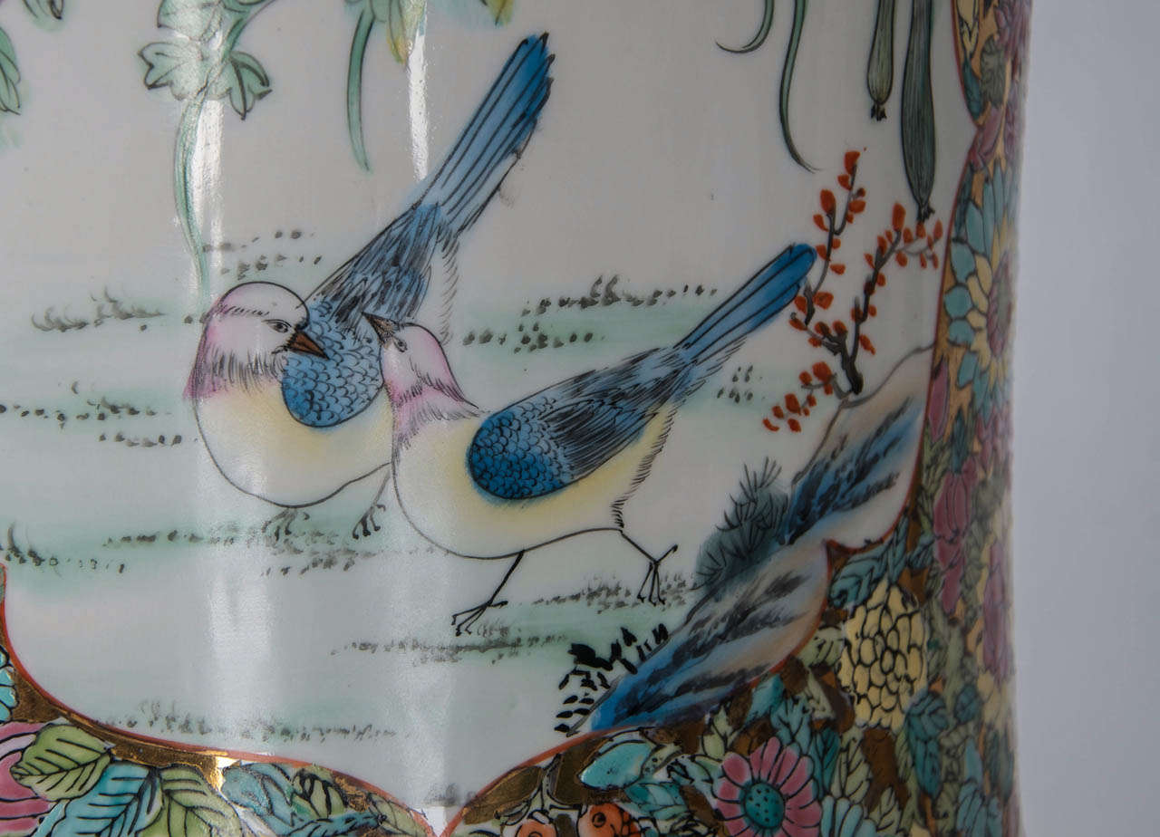 20th Century Superb Pair, Very Tall CHINESE, Porcelain, PALACE FLOOR VASES,  C 1930's