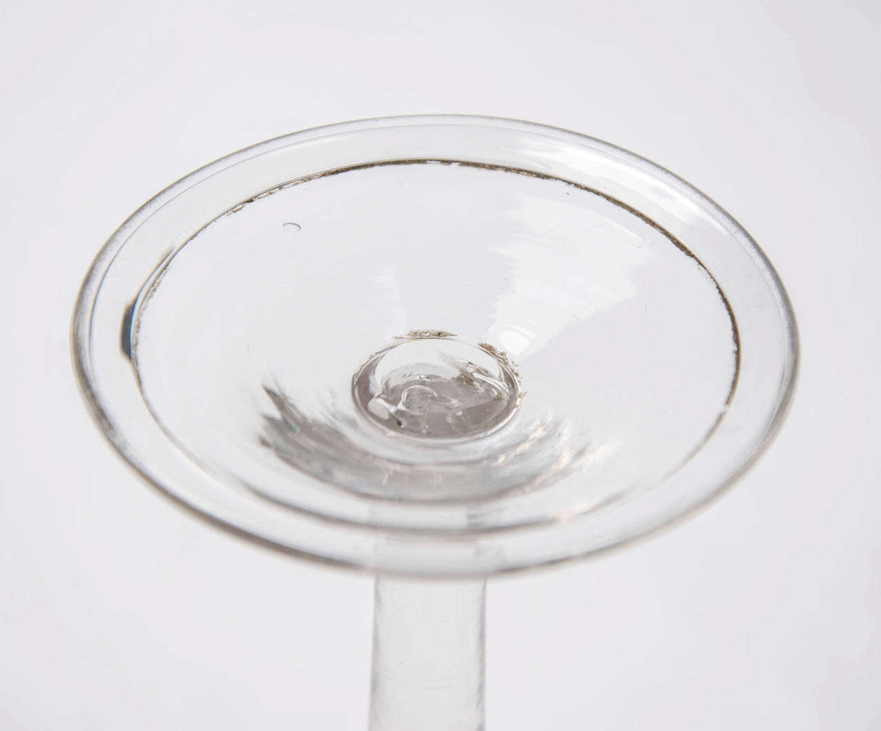 II, MEAD Drinking GLASS, English. Hand blown,"Jacobite Symbols