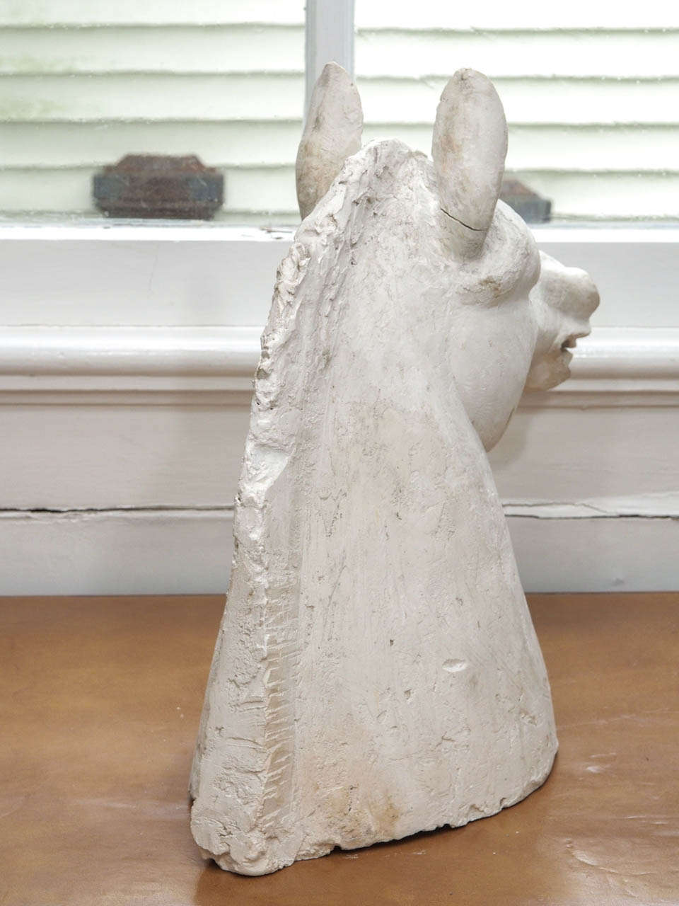 Large French Plaster Horse Head 2