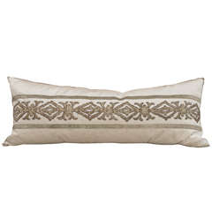 Antique Textile Embroidery Pillow