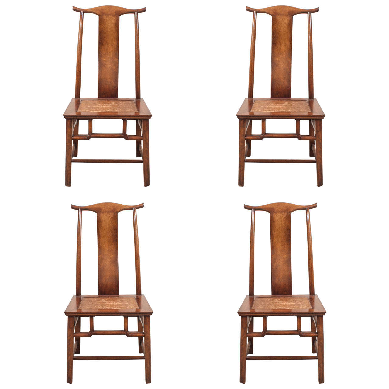 Chinese Hardwood Ming Style Side Chairs