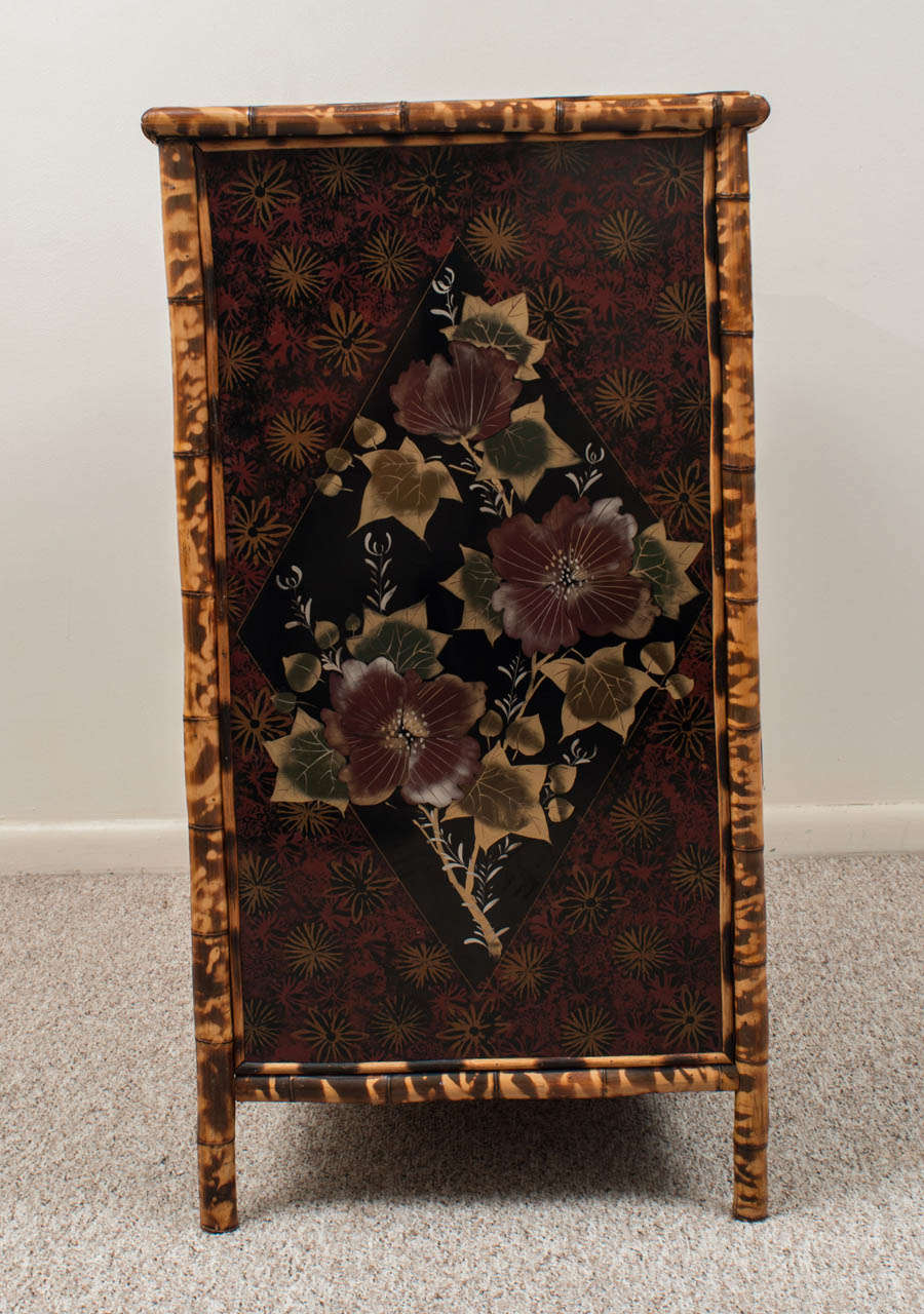 19th Century English Bamboo and Lacquer Chest of Drawers 2