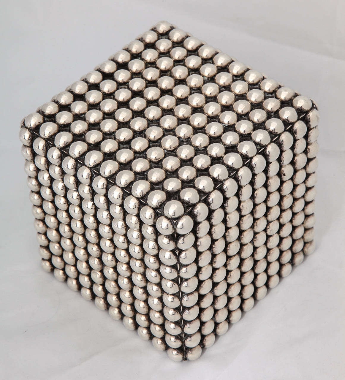 Sterling Studded Humidor by Tane For Sale 1