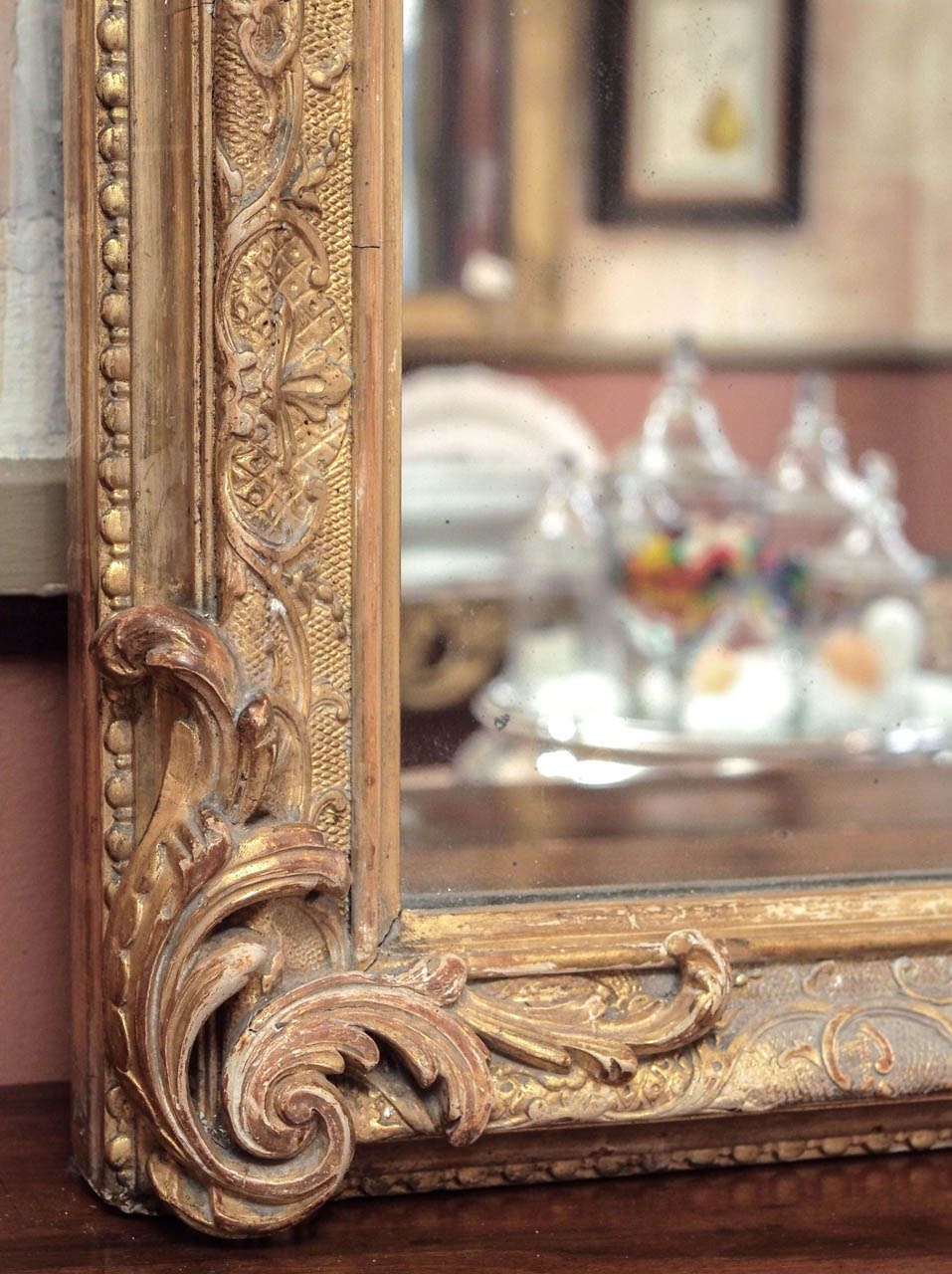 Grand Napoleon III Period Mirror in the Regence Taste In Good Condition In New Orleans, LA