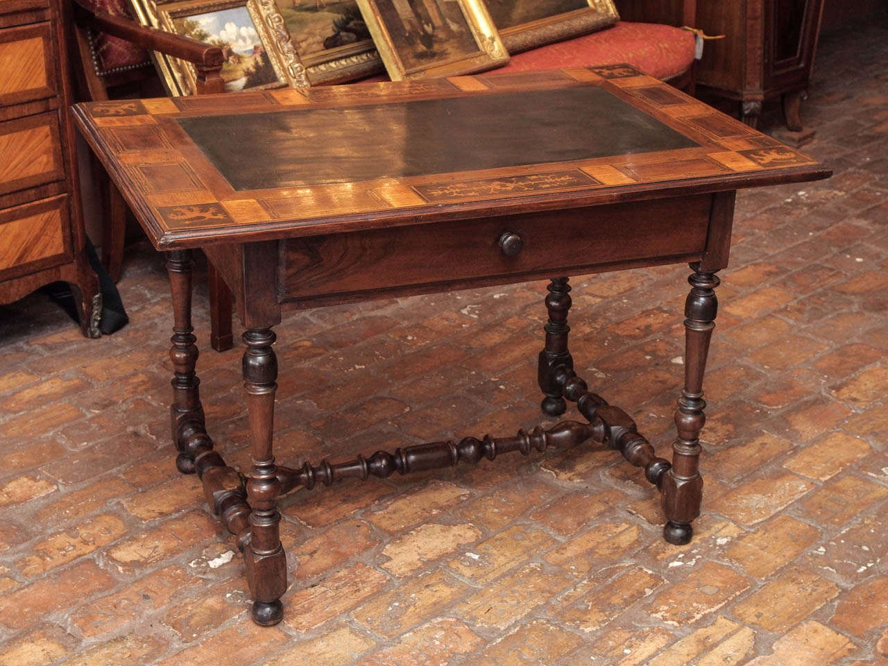 Regency Late 17th Century French Marquetry Table