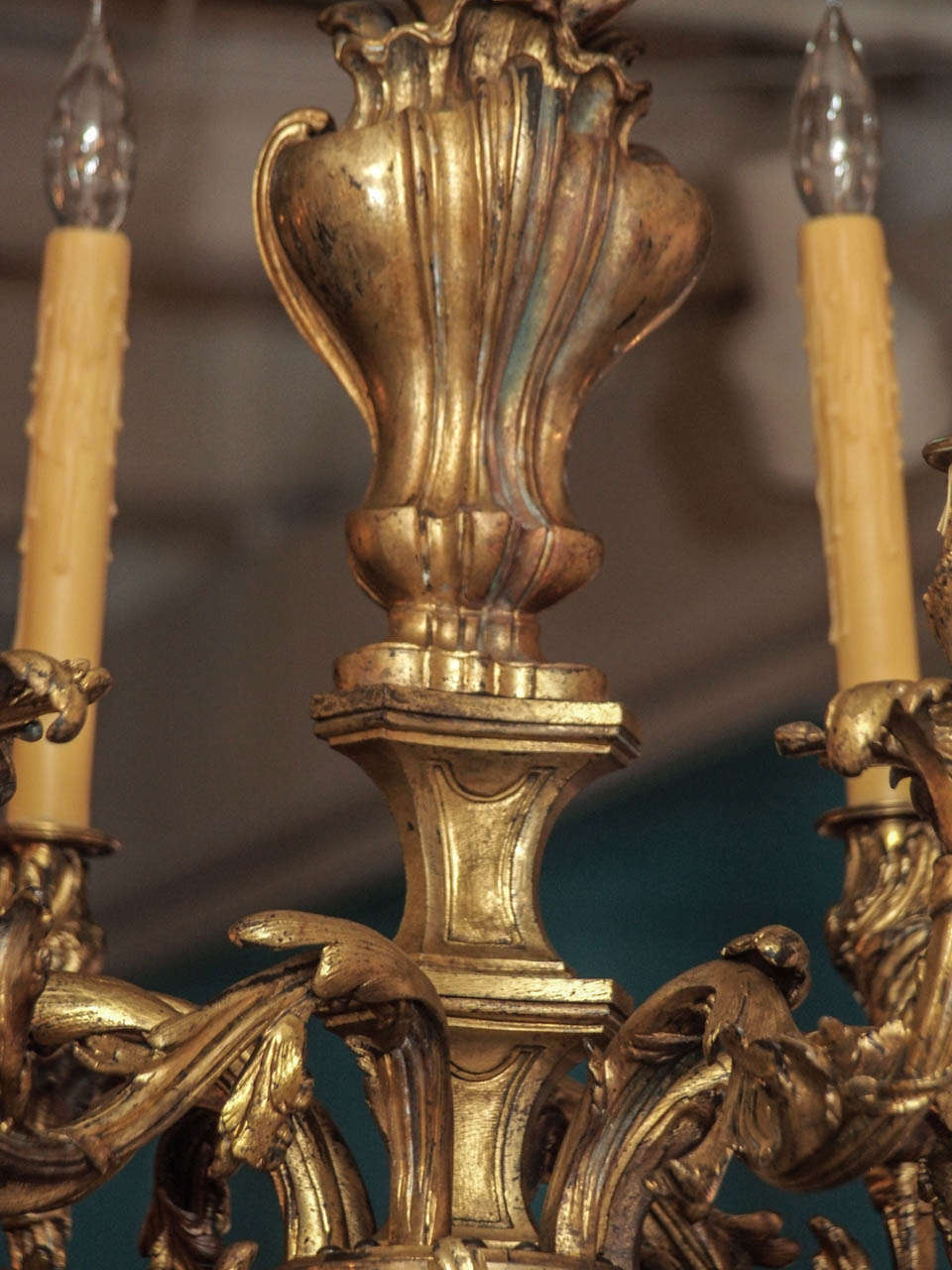 19th Century French Gilt Bronze Chandelier 1