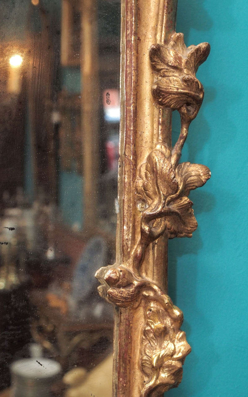 18th Century Very Fine French Regence Period Gilded Mirror For Sale