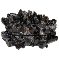 Exquisite and Rare Black Quartz Crystal Decorative Box