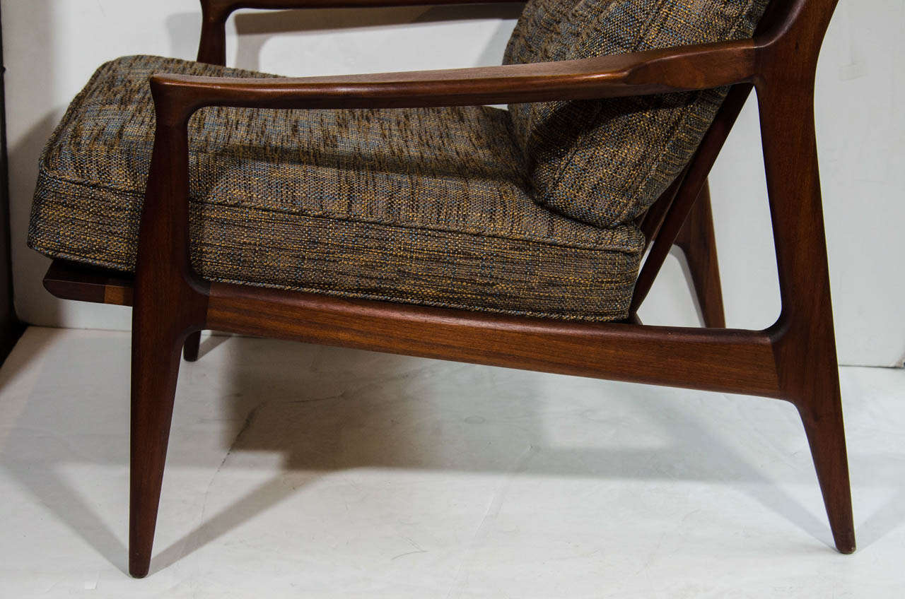 Mid-20th Century Mid-Century Modernist Easy Chair in the Manner of Rolf Rastad and Adolf Relling