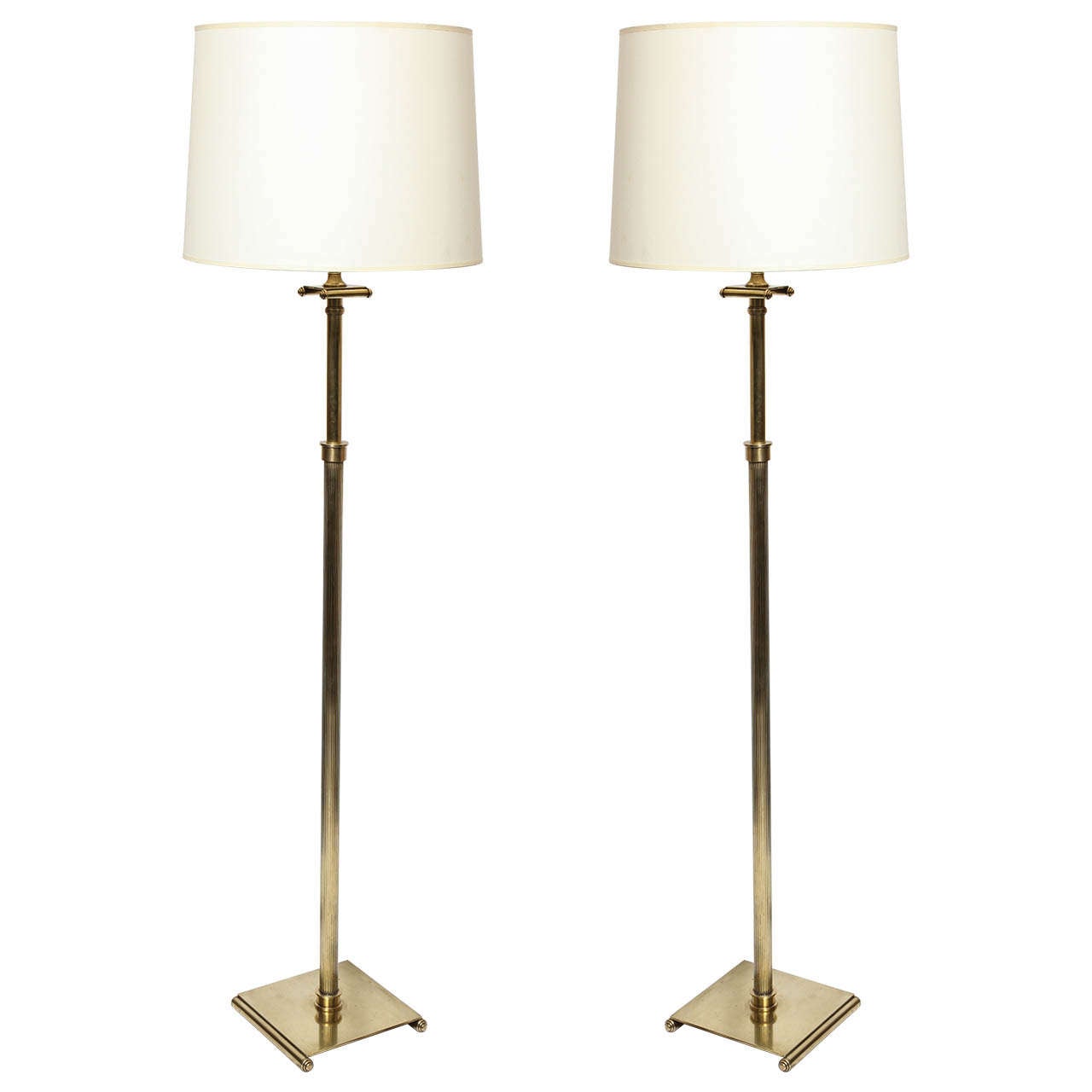 A Pair of 1930's Classical Modern Floor Lamps attributed to Walter Kantack