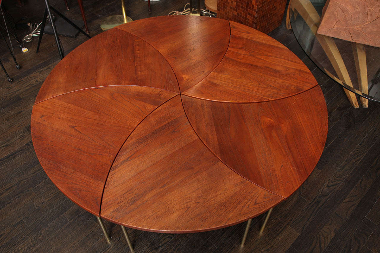 Danish A Suite of 6 1950's Tables signed FD Made in Denmark