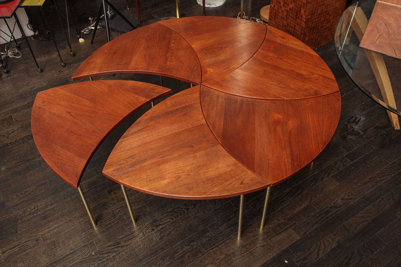 A Suite of 6 1950's Tables signed FD Made in Denmark In Excellent Condition In New York, NY