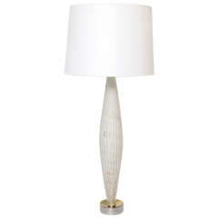 Seguso 1950s Italian Art Glass Table Lamp 2