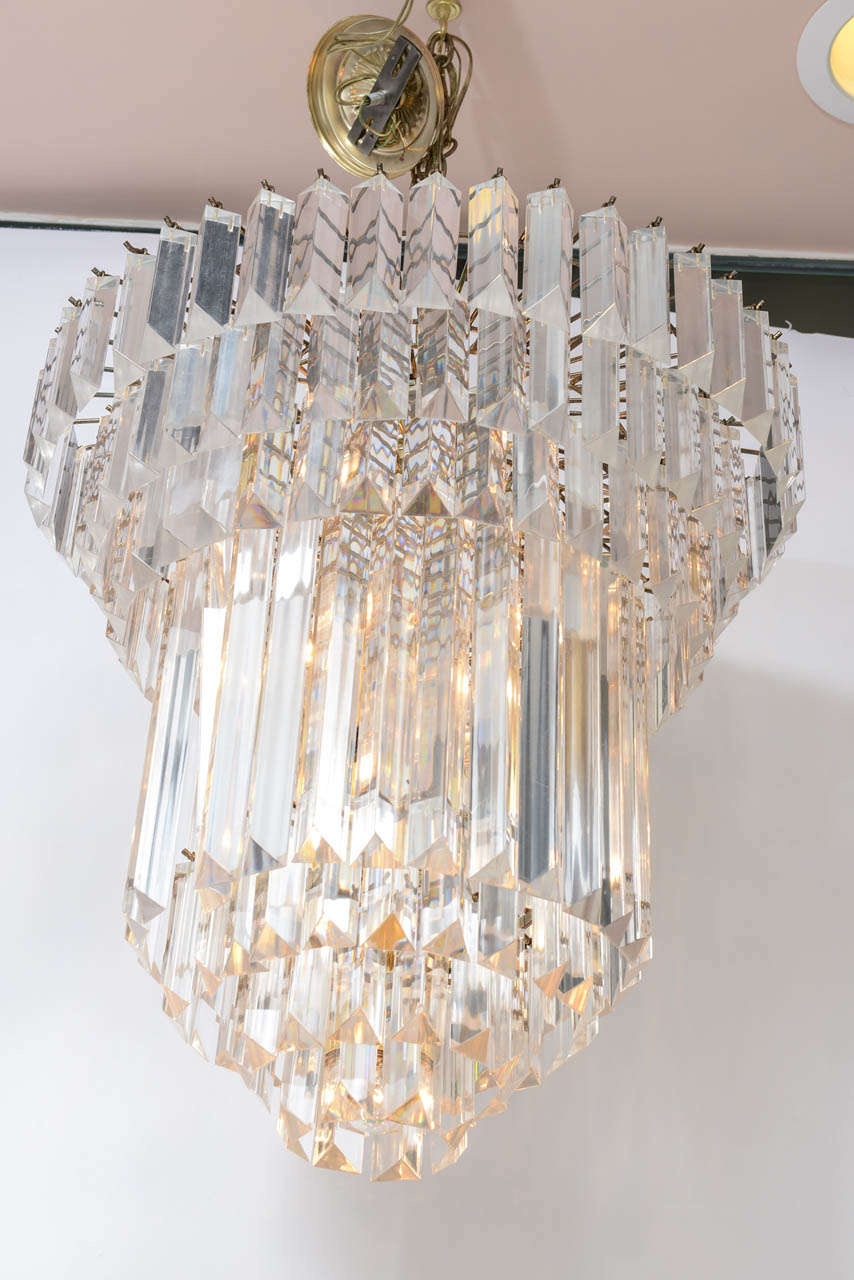 American Palatial lucite chandelier