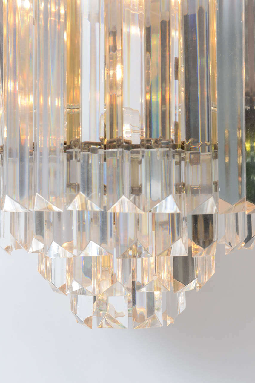 Late 20th Century Palatial lucite chandelier