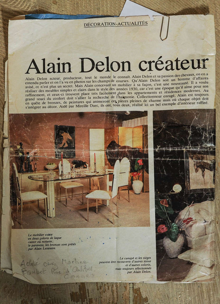 Sideboard Credenza in Hollywood Regency Alain Delon for Maison Jansen, France 1