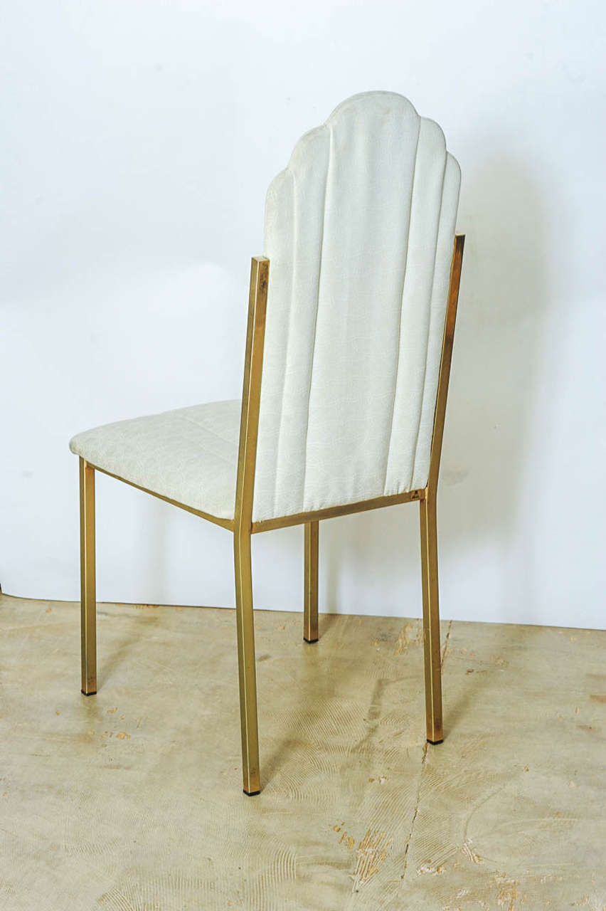 Late 20th Century Set of Six Hollywood Regency Dining Chairs by Alain Delon for Maison Jansen