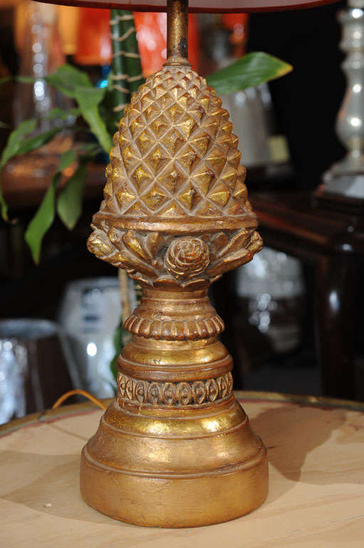 20th Century Pair, Borgehese Pineapple Lamps
