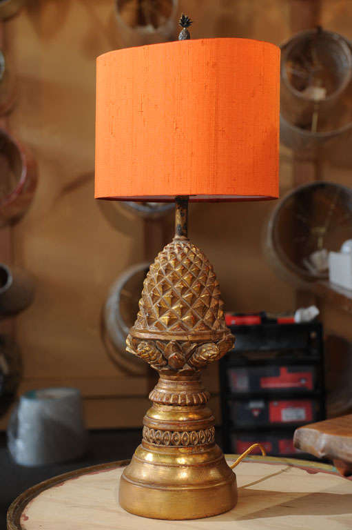 Pair, Borgehese Pineapple Lamps 1