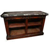 DWARF BOOKCASE WITH MARBLE TOP