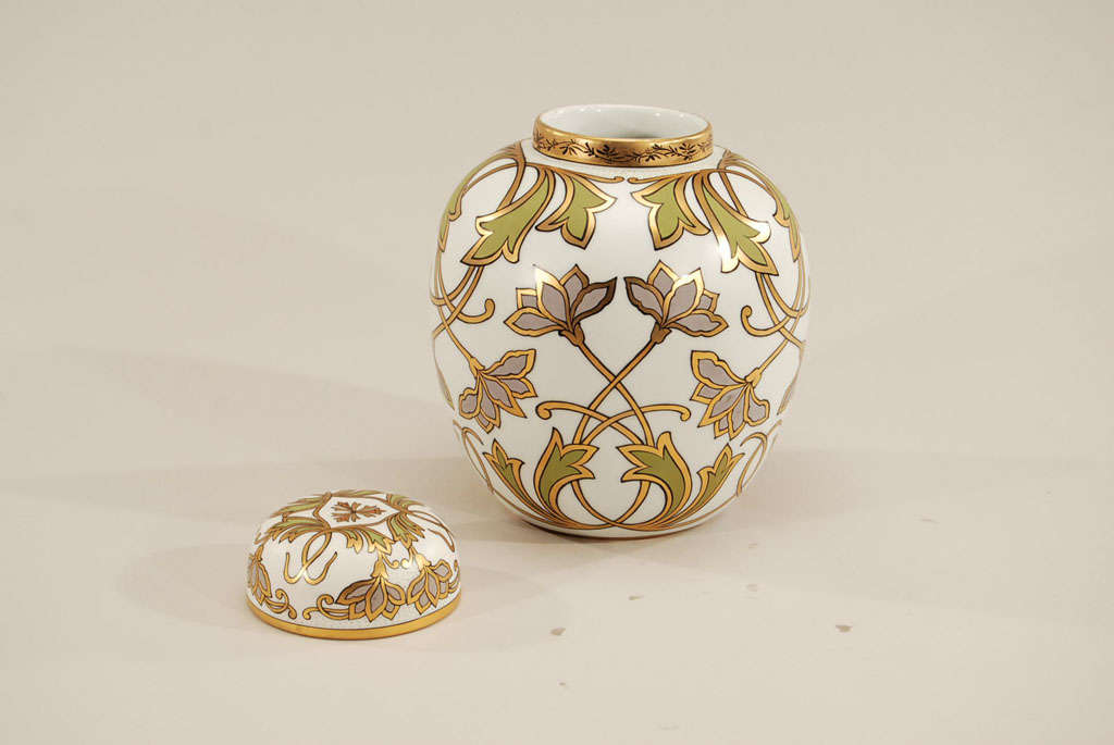 20th Century Bavarian Hand-Painted Porcelain 