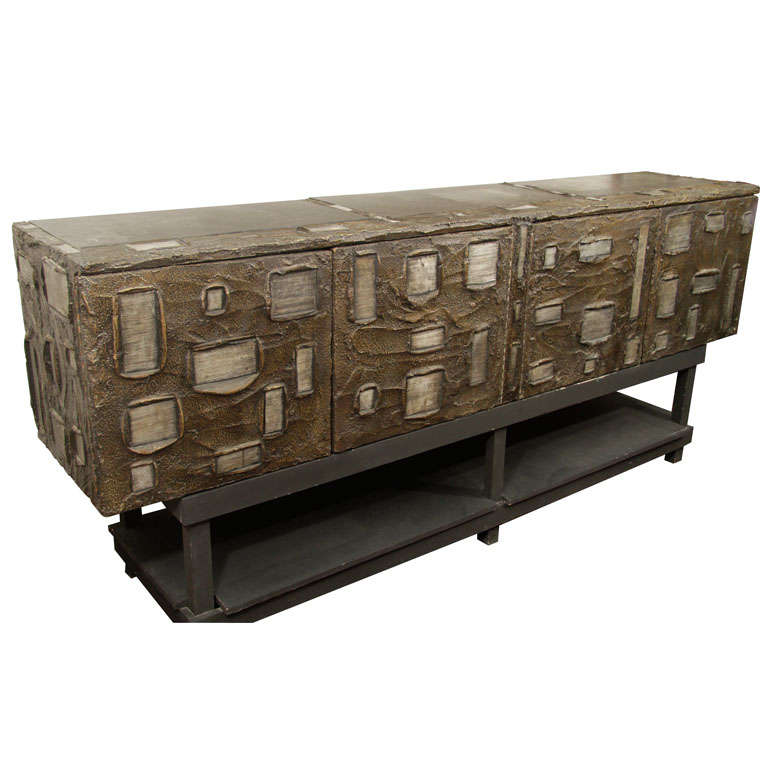 Paul Evans Wall Hung Sculpture Front Console