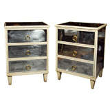 Pair of Three Drawer Milar Chests / Nightstands