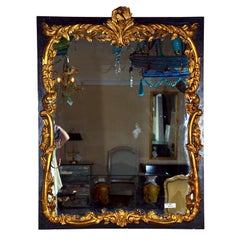 Large French Louis XVI Style Gilt Wood Mirror