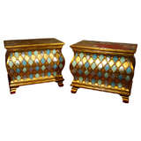 Pair of Dorothy Draper Style Chests