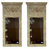 Pair of Swedish Gustavian Style Trumeau Mirrors
