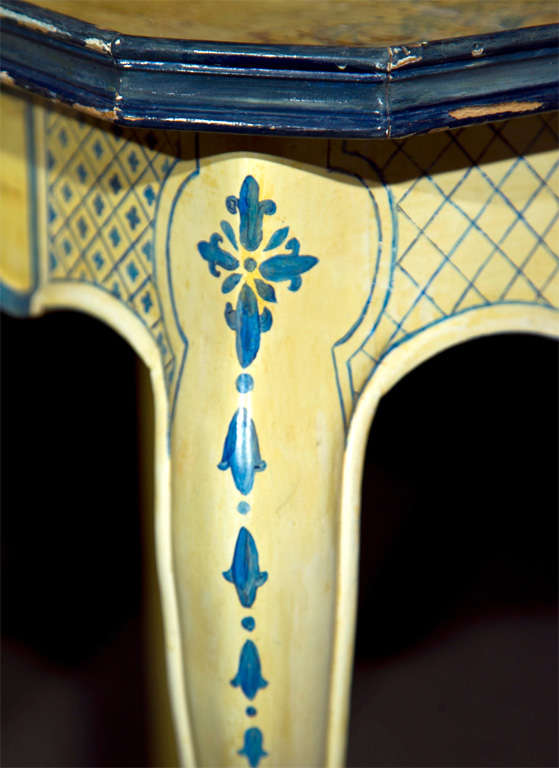20th Century Pair of Painted French Side Tables
