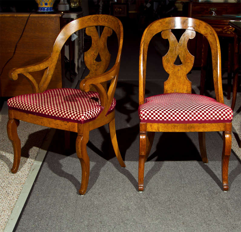 Set of 10 Art Deco Style Dining Chairs