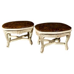 Vintage Pair of French Louis XV Style Footstools