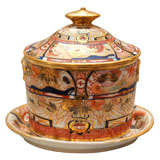 Antique Exquisite Oval English Japan Pattern Covered Sugar