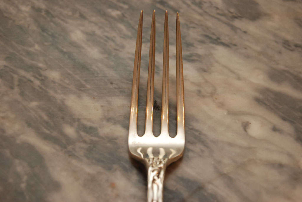 20th Century Set of 10 Tiffany Wave Edge Dinner Forks