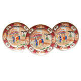 Chinese Export Mandarin Subject Plates