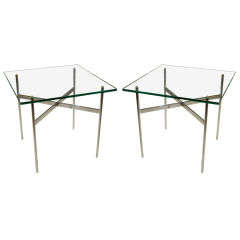 Pr. of "Series X" lamp tables by Gerald McCabe for Eon furniture