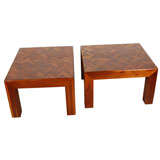 Pair of Parquet Parson Tables