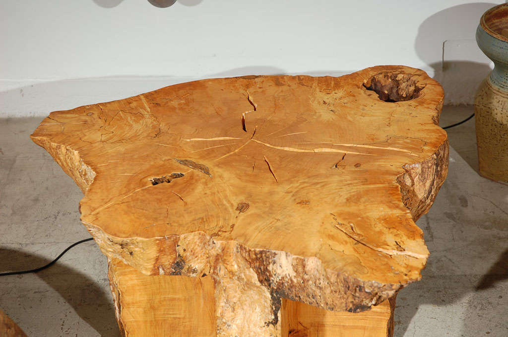 Hand Carved Maple Table by Howard Werner 1