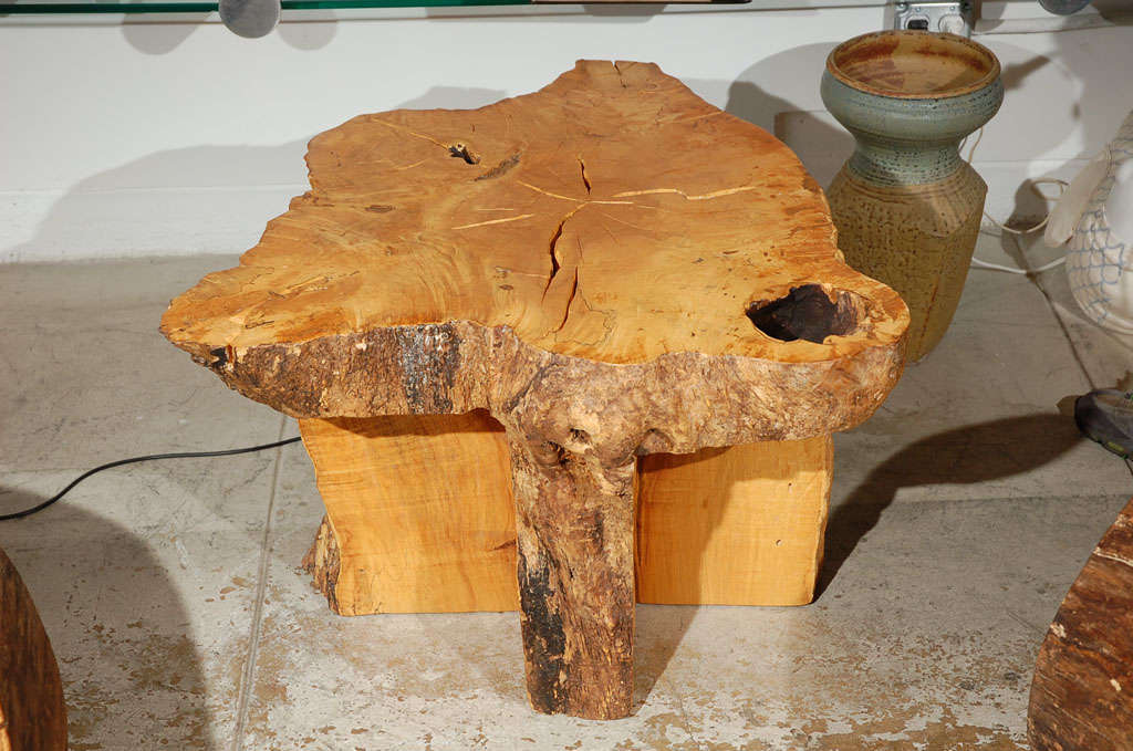 Hand Carved Maple Table by Howard Werner 3