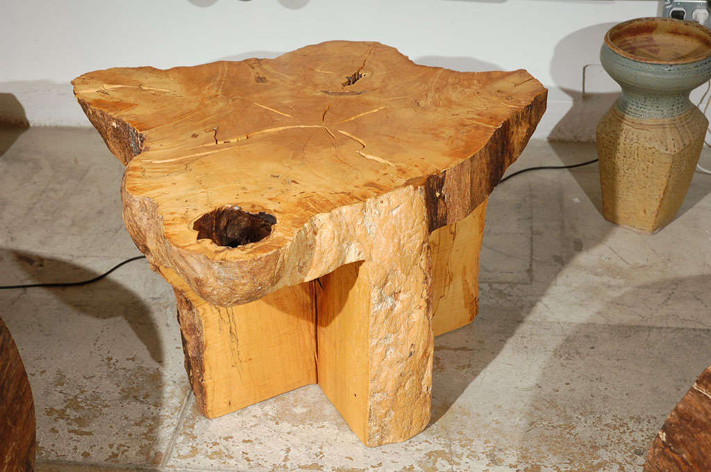 Hand Carved Maple Table by Howard Werner 5