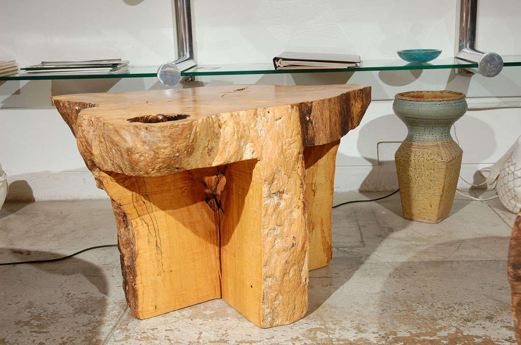 Hand Carved Maple Table by Howard Werner 6