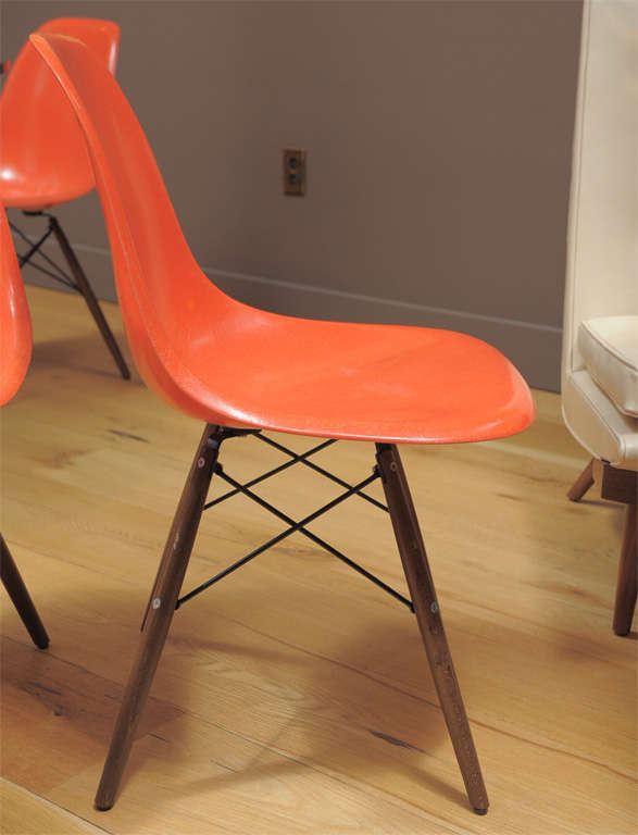 Mid-20th Century Charles Eames - Model DSW chair, six available